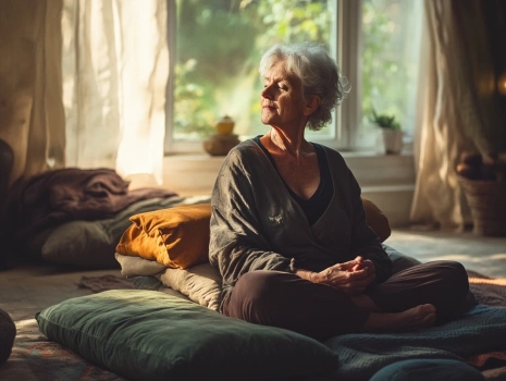 Відновлювальна йога з використанням пропсів для глибокого розслаблення